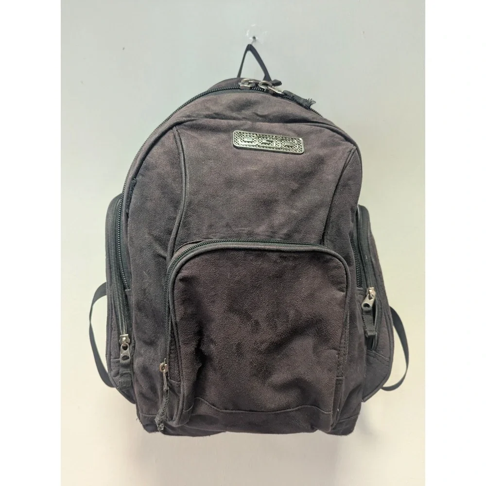 OGIO Skate Backpack Mens OS Black Good Faux Suede Tech Organizer Y2K Utility